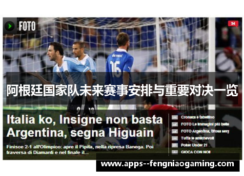 阿根廷国家队未来赛事安排与重要对决一览