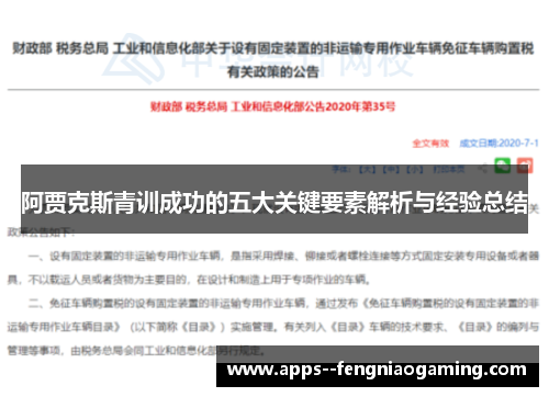 阿贾克斯青训成功的五大关键要素解析与经验总结